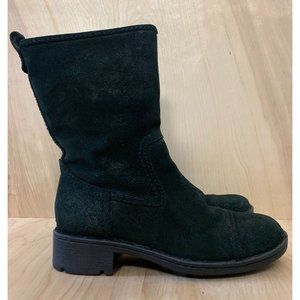 Born Suede Audie Boots Black 8.5